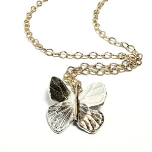 Charming Little Lotus - Moth Necklace